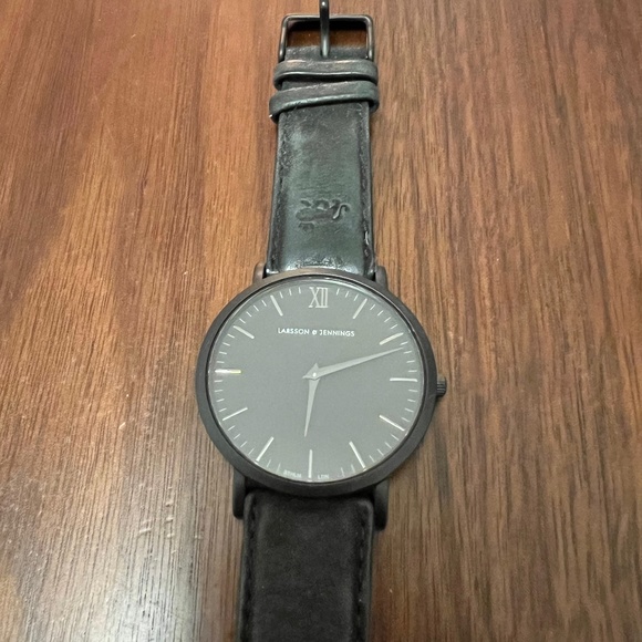 LUGANO BLACK LEATHER 40MM BLACK BLACK